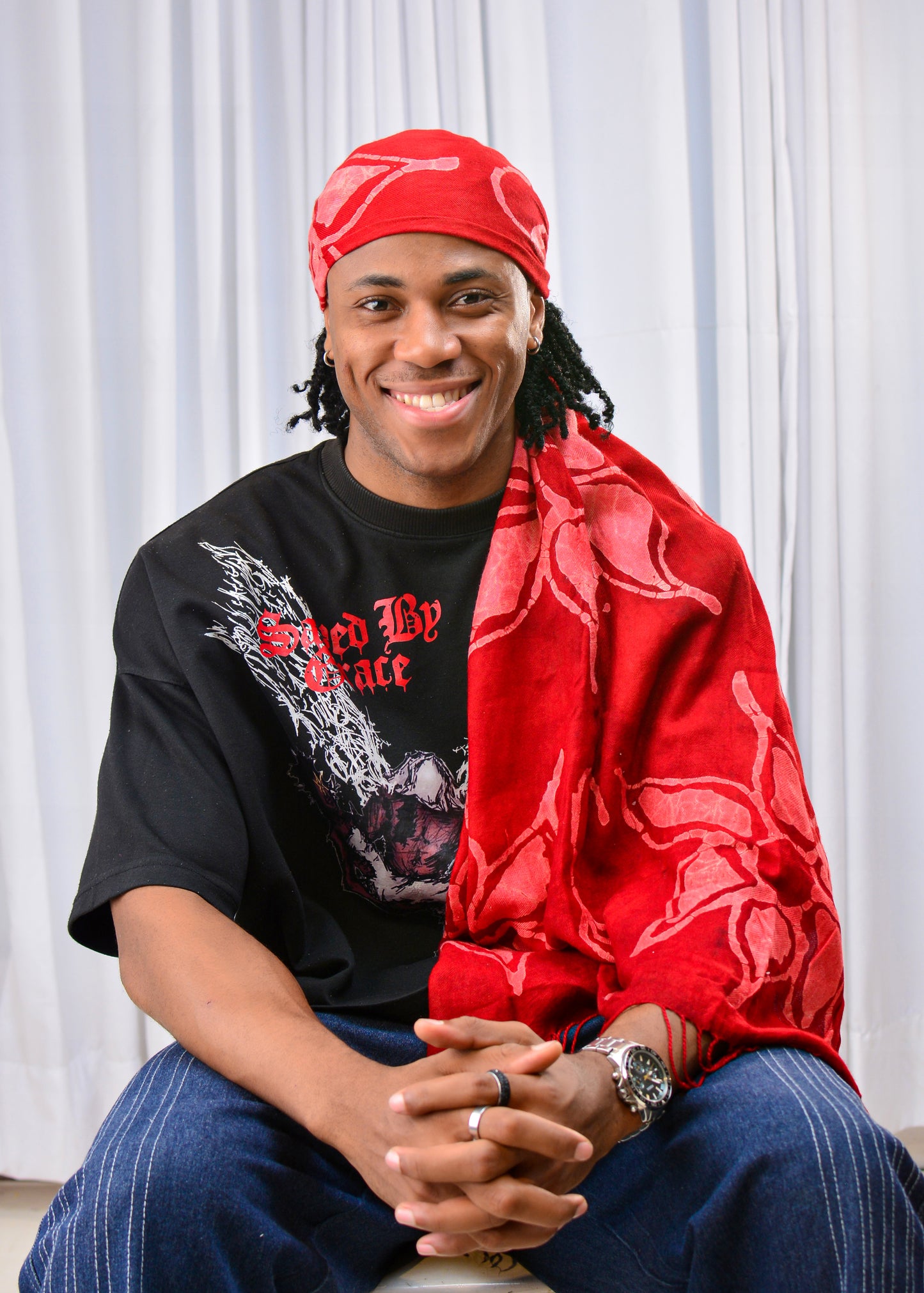 Adire scarfs